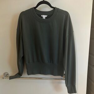 Athleta olive/gray-ish sweatshirt; size M; excellent condition